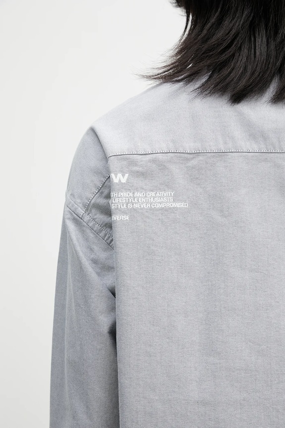 AAPE cotton shirt Now Long black AAPSTM8512XXO