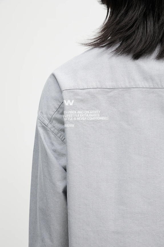 AAPE cotton shirt Now Long black AAPSTM8512XXO