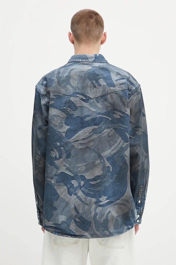Одяг Сорочка AAPE Main Long AAPSTM8521XAO блакитний