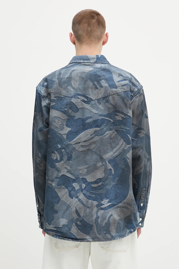 Одяг Сорочка AAPE Main Long AAPSTM8521XAO блакитний