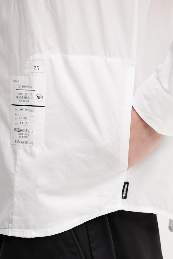 NEIGHBORHOOD camicia in cotone Plain Shirt Ls 251SPNH.SHM03 bianco