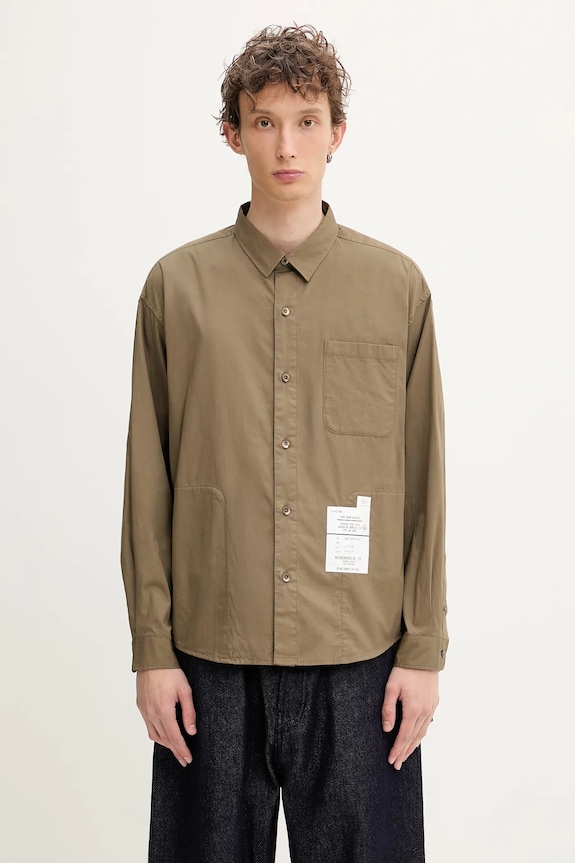 NEIGHBORHOOD camicia in cotone Plain Shirt Ls regolare marrone 251SPNH.SHM03