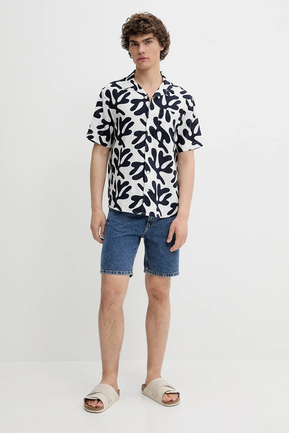 Πουκάμισο Solid 21108488 λευκό ZS25