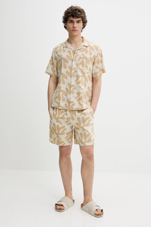 Solid camicia 21108488 beige ZS25