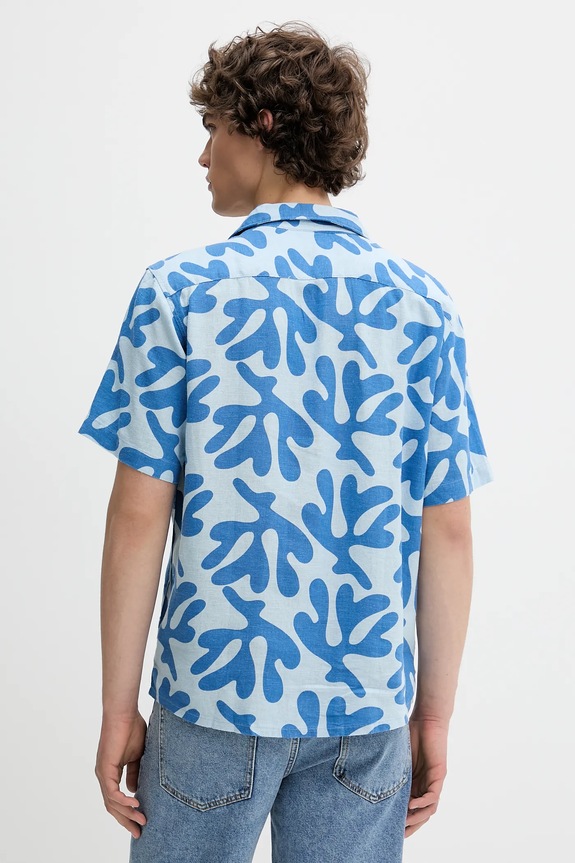 Πουκάμισο Solid 21108488 μπλε ZS25