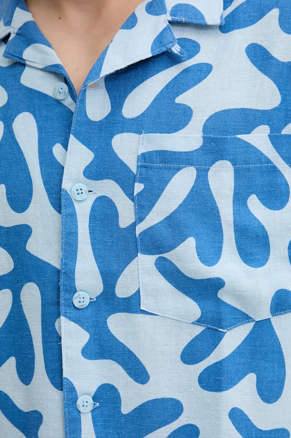 Πουκάμισο Solid μπλε 21108488