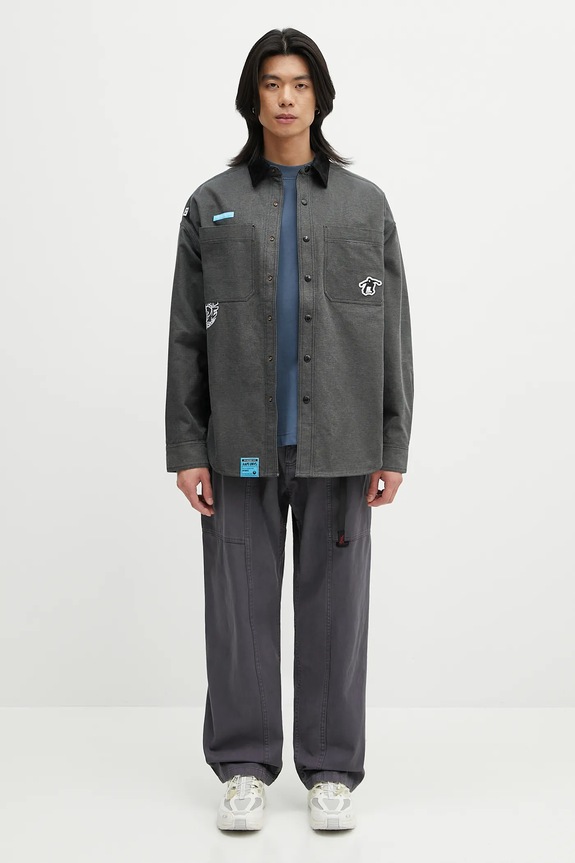 Oboustranná košilová bunda AAPE Main Long Sleeve AAPSTM8502XXN