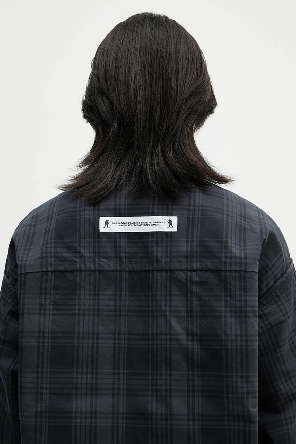 Oboustranná košilová bunda AAPE Main Long Sleeve AAPSTM8502XXN
