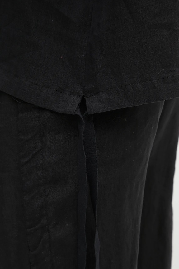 Undercover camicia di lino Shirt blouse UC1E4408.1 nero