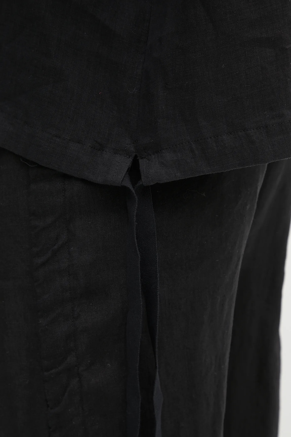 Undercover camicia di lino Shirt blouse UC1E4408.1 nero