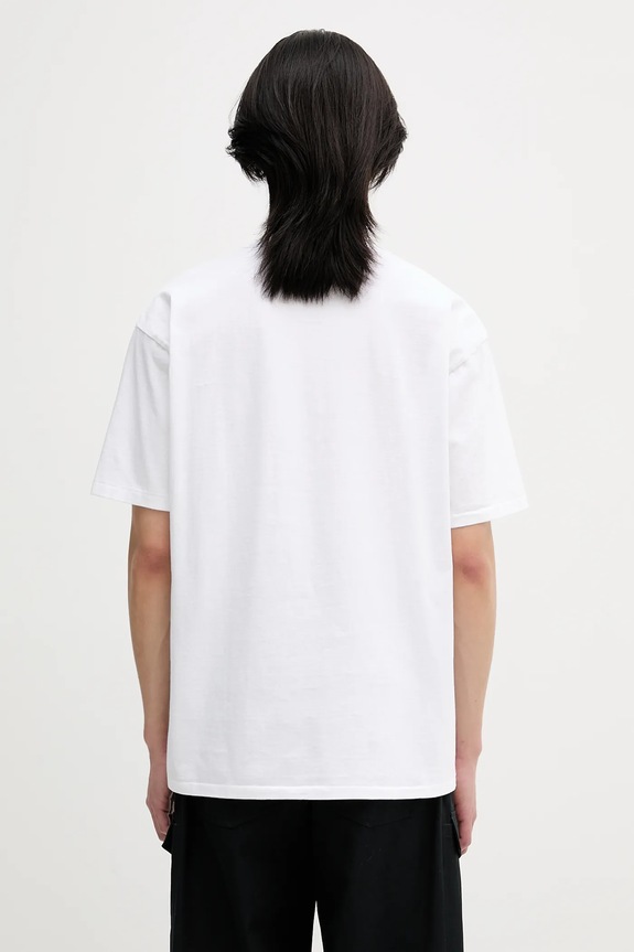 Одяг Бавовняна футболка Wacko Maria washed heavy weight 25SS.WMT.WT04 білий