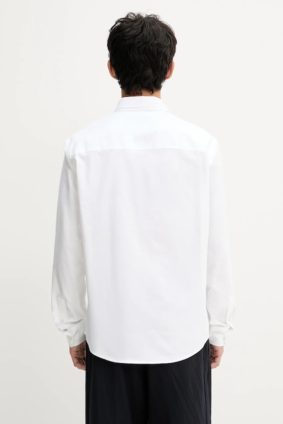 Oblečení Bavlněná košile Maison Kitsuné Fox Head Embroidery Casual MM00408WC5012 bílá
