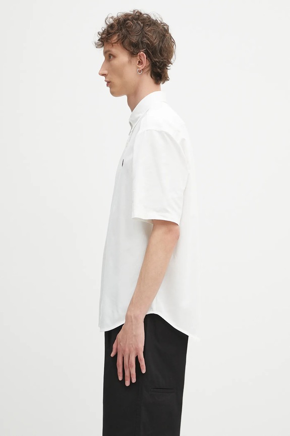 Abbigliamento A Bathing Ape camicia One point oxford 1L30132301 bianco