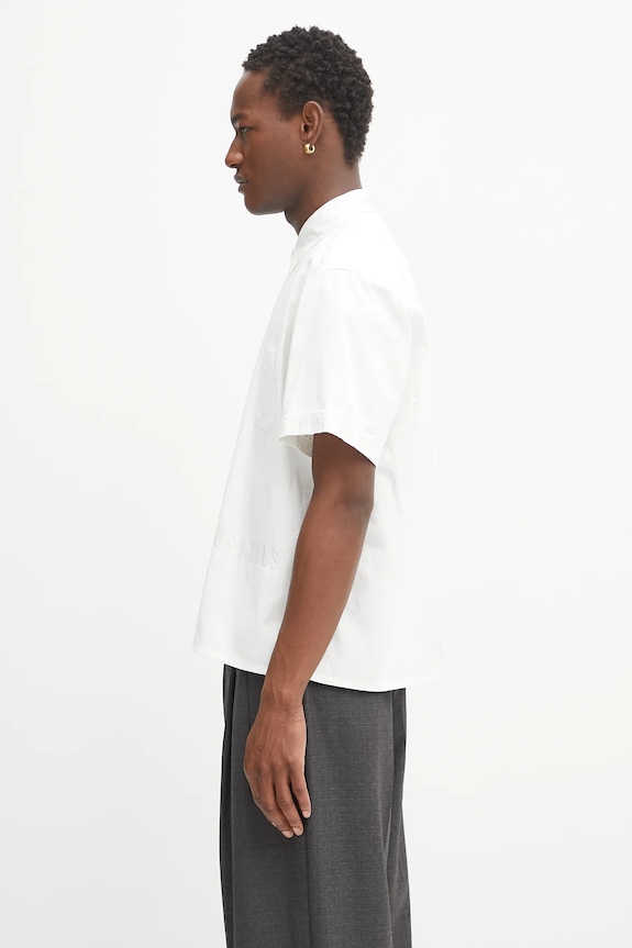 Human Made camicia in cotone Woven HM29SH022 bianco SS25