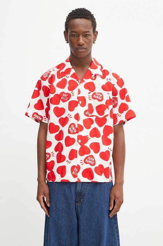 Human Made cotton shirt Woven cotton red HM29SH026