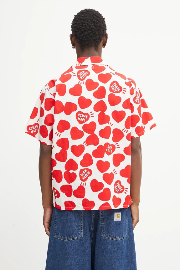 Clothing Human Made cotton shirt Woven HM29SH026 red