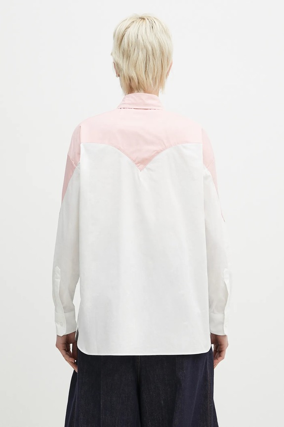 Βαμβακερό πουκάμισο Fiorucci Embroidered Heart Relaxed Fit U02SPTLO055CO02PN02