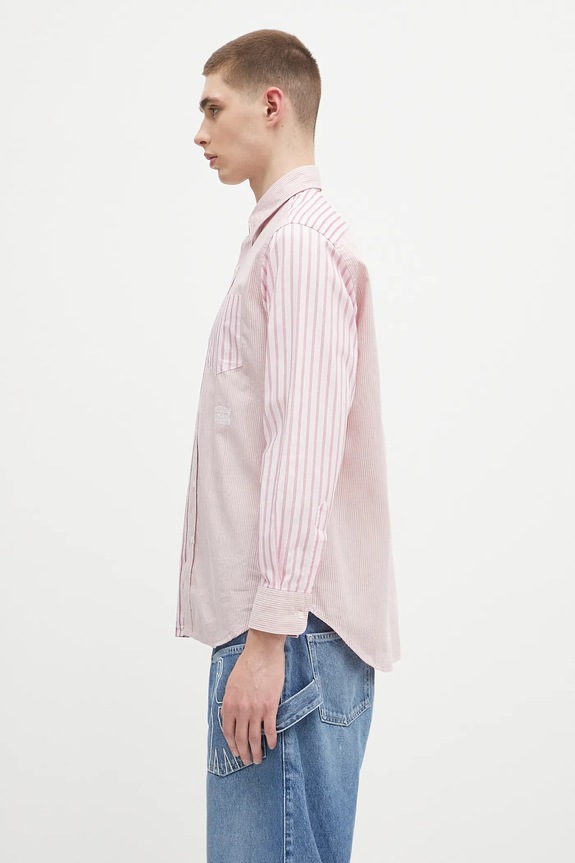 Îmbrăcăminte Aries cămașă din bumbac Patchwork LS Shirt AR4012003 roz