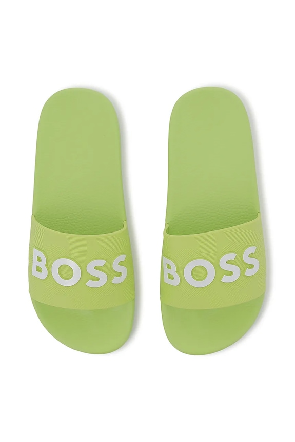 Детские шлепанцы BOSS зелёный J51643.36.41