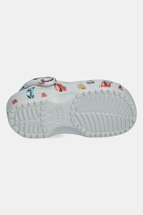 Crocs papuci CLASSIC RACE CARS GRAPHIC CLOG KIDS 210992.CROCS.CLASSIC.RA gri