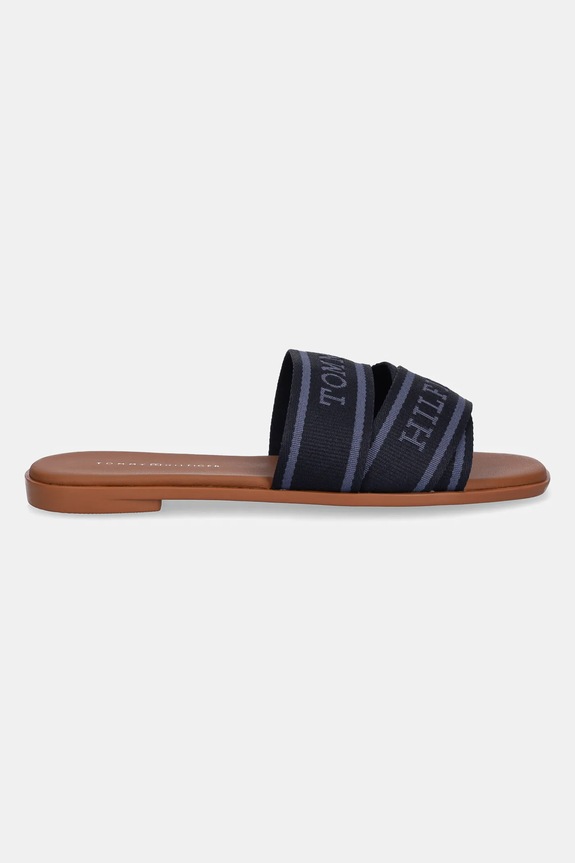 Tommy Hilfiger klapki TOMMY HILFIGER WEBBING MULE FW0FW08421 granatowy SS25