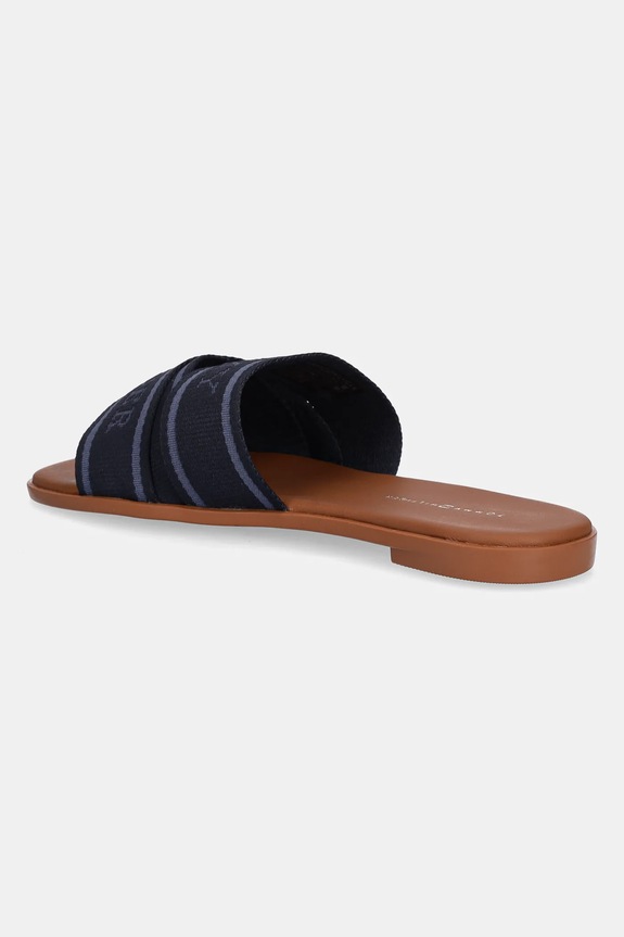 Obuwie Tommy Hilfiger klapki TOMMY HILFIGER WEBBING MULE FW0FW08421 granatowy