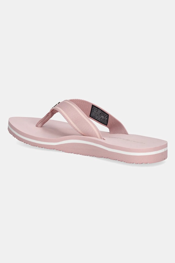 Încălțăminte Tommy Hilfiger șlapi HILFIGER WEBBING BEACH SANDAL FW0FW08515 roz