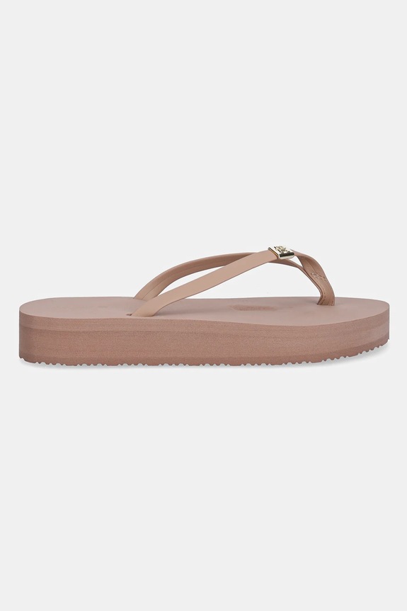 Tommy Hilfiger flip-flop ELEVATED CHIC BEACH SANDAL FW0FW08523 bézs SS25