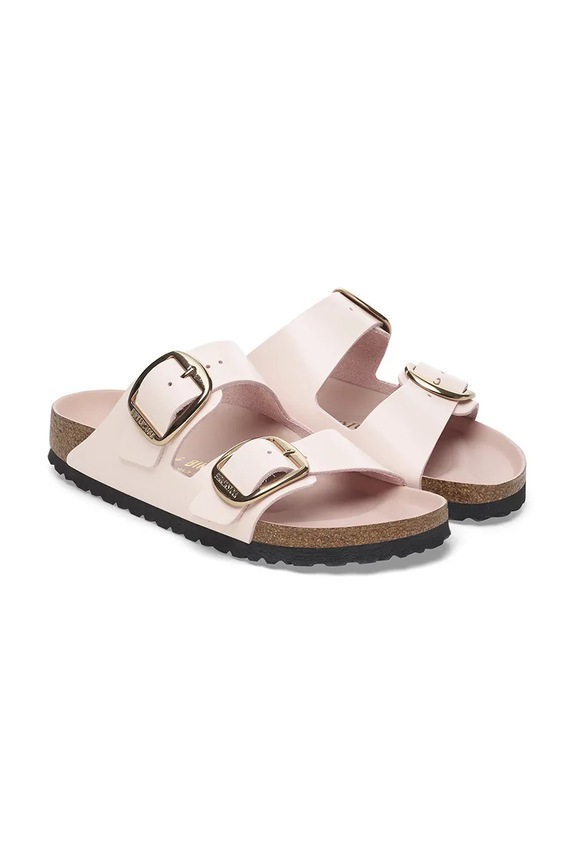 Шкіряні шльопанці Birkenstock Arizona Big Buckle рожевий 1029352