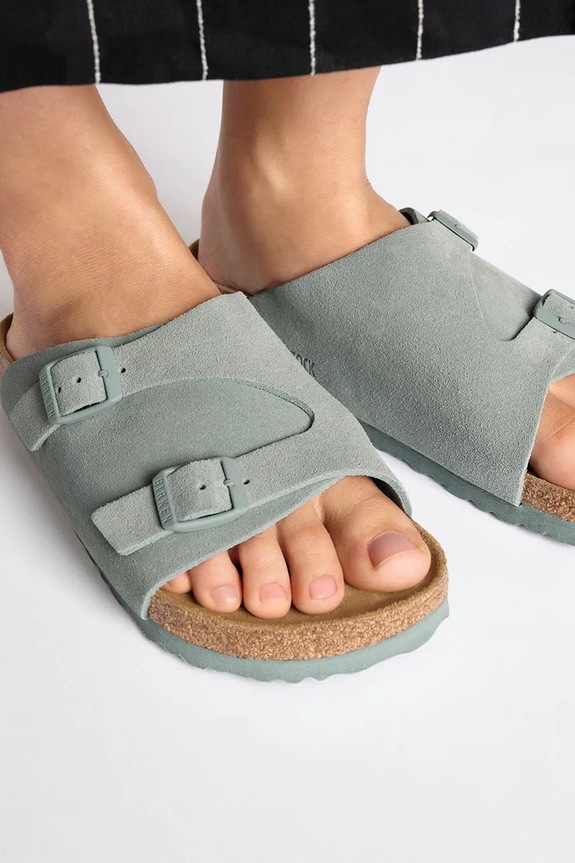 Birkenstock klapki zamszowe Zürich 1029166