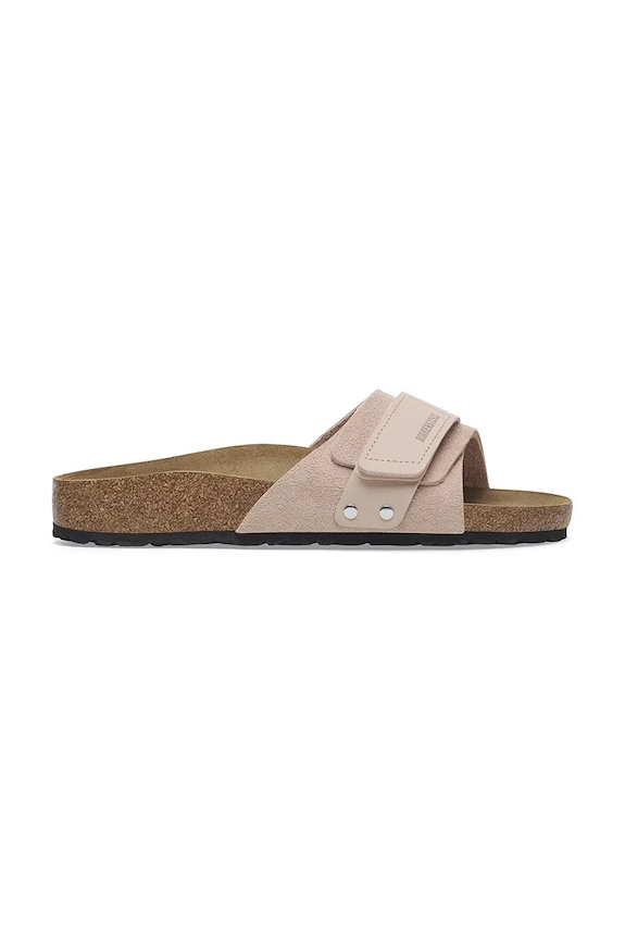 Kožené pantofle Birkenstock Oita semišová kůže růžová 1029281
