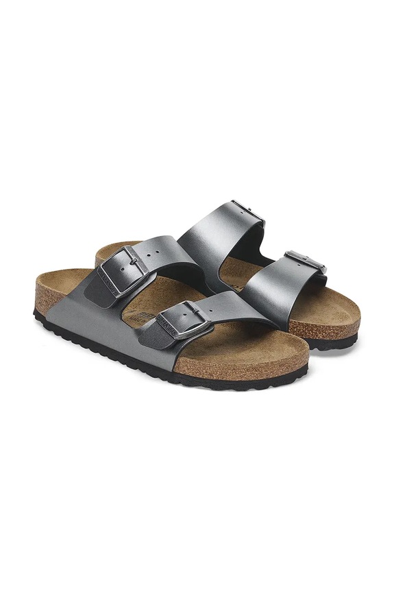 Birkenstock papuci Arizona Metallic negru 1029224