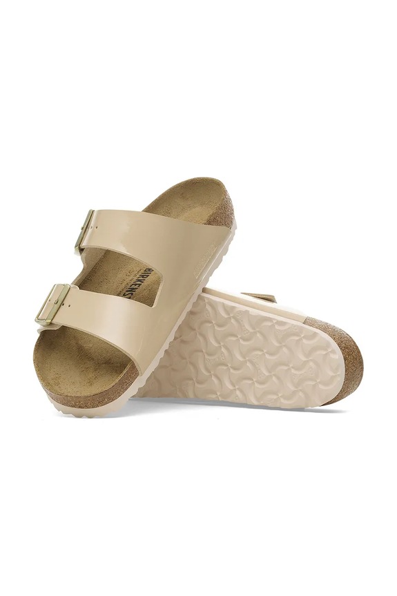 Pantofle Birkenstock Arizona Patent 1013070.Sand béžová
