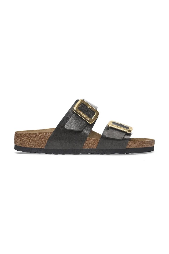Birkenstock klapki Sydney Graceful Cushion Buckle syntetyczny czarny 1029457