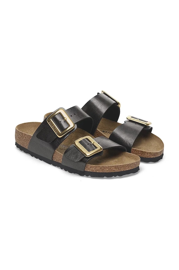 Birkenstock klapki Sydney Graceful Cushion Buckle czarny 1029457
