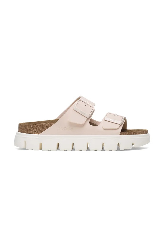 Παντόφλες Birkenstock Arizona Chunky Birkenstock x Papillio ίσια πλατφόρμα ροζ 1029110