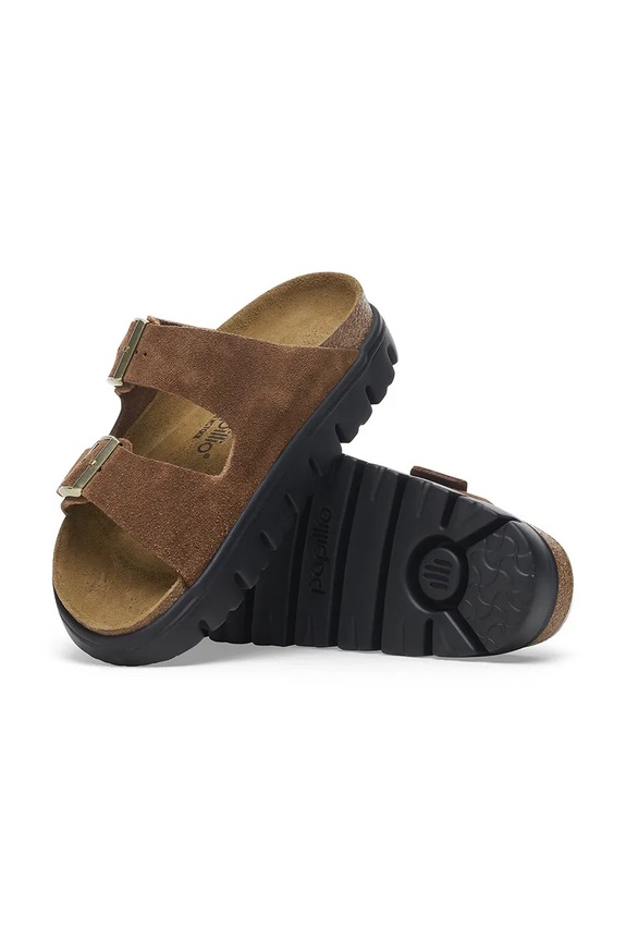 Birkenstock ciabatte slide in camoscio Arizona Chunky Birkenstock x Papillio 1028389