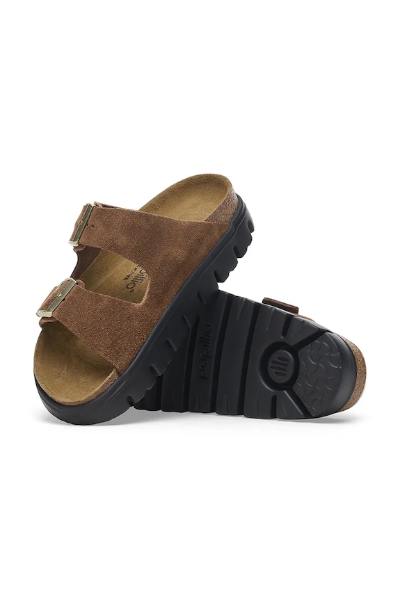 Birkenstock ciabatte slide in camoscio Arizona Chunky Birkenstock x Papillio 1028389