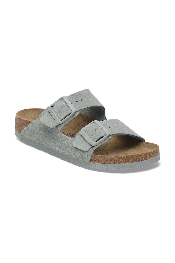 Birkenstock klapki zamszowe Arizona 1029215 niebieski SS25