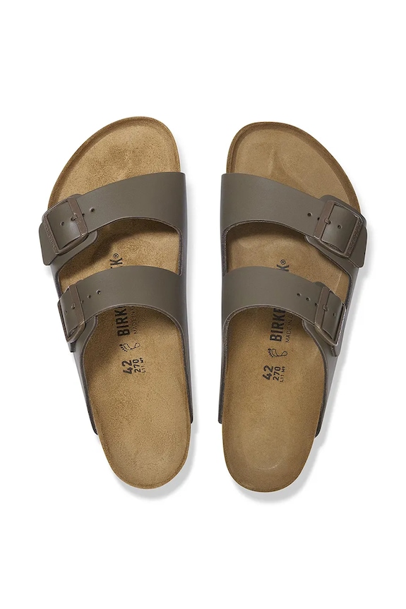 Kožené šľapky Birkenstock Arizona 1029155 zelená