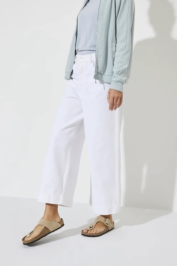 Japanke od nubuk kože Birkenstock Gizeh Big Buckle 1023966