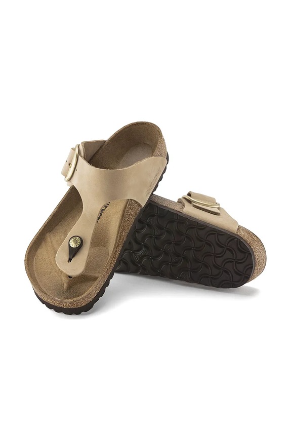 Japanke od nubuk kože Birkenstock Gizeh Big Buckle 1023966
