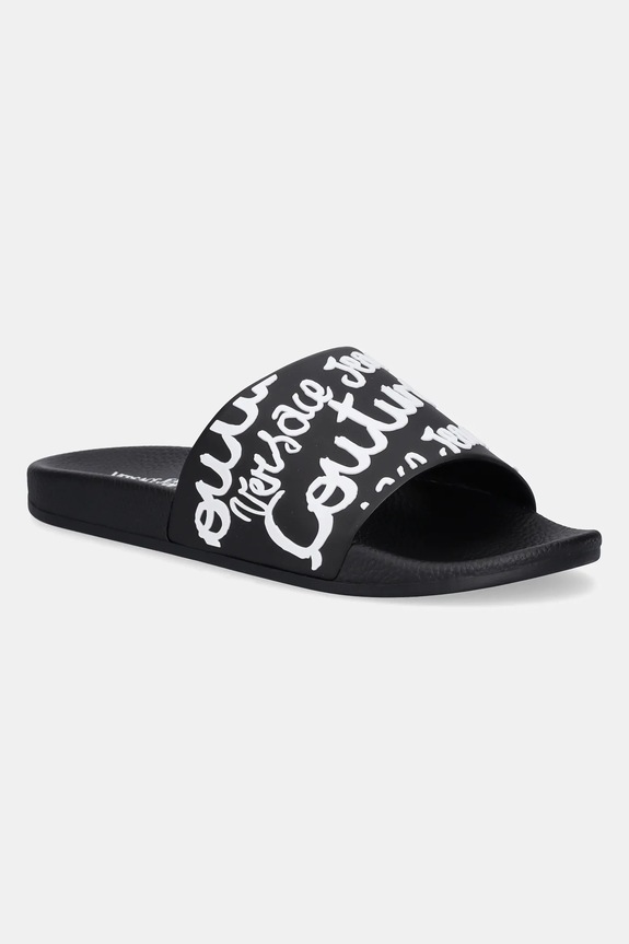Šľapky Versace Jeans Couture plochý čierna 78VA3SQ1.71352.L01
