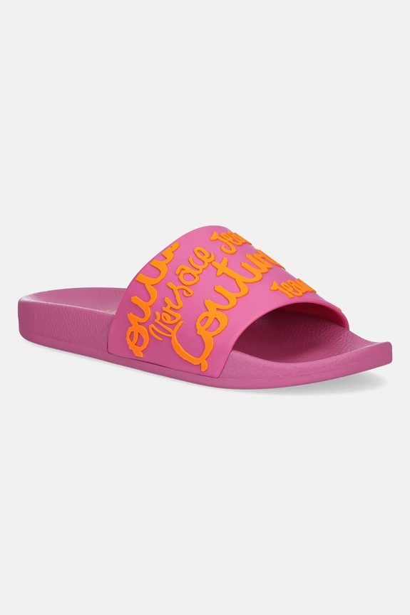 Šľapky Versace Jeans Couture plochý ružová 78VA3SQ1.71352.R53