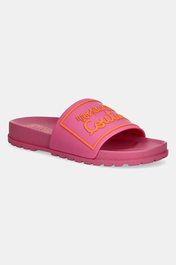 Versace Jeans Couture ciabatte slide flat rosa 78VA3SQ2.71352.494
