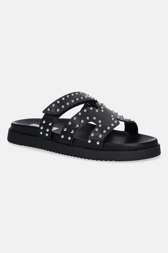 Steve Madden bőr papucs Missile-S nappa bőr fekete SM11003772.032