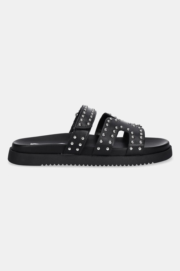 Steve Madden bőr papucs Missile-S SM11003772.032 fekete SS25