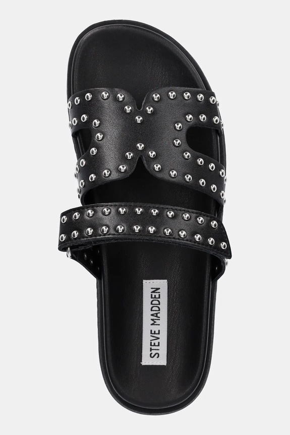 Steve Madden bőr papucs Missile-S fekete SM11003772.032