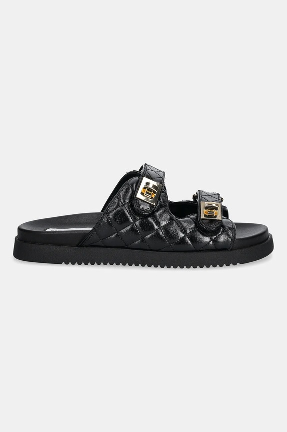 Steve Madden bőr papucs Schmona-CN SM11003714.017 fekete SS25