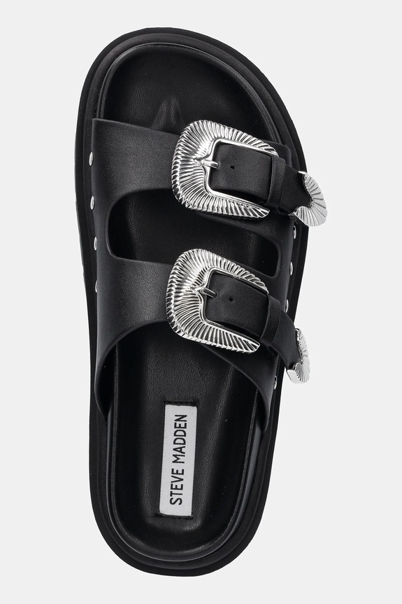 Steve Madden klapki skórzane Outcast czarny SM11003703.05O